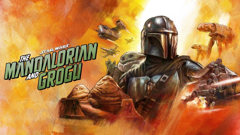 Star Wars: The Mandalorian and Grogu Poster Landscape Image